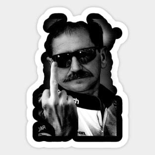 Dale Earnhardt Middle Finger Sticker